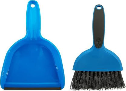 Cage Cleaner for Guinea Pigs, Cats, Hedgehogs, Hamsters, Chinchillas, Rabbits, Reptiles, and Other Small Animals - Cleaning Tool Set for Animal Waste - Mini Dustpan and Brush Set (1 Pack)