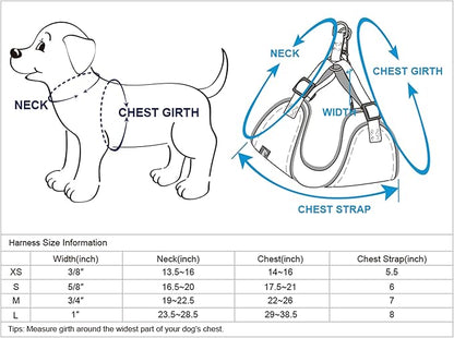 Blueberry Pet Essentials Pastel Color Reflective Matching Dog Harness Vest and Leash Set in Navy, Adjustable Harness with 4 ft Leash for Large Dogs