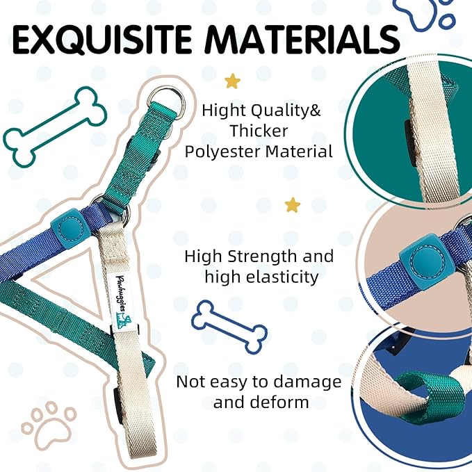 Tri-Color Dog Harness