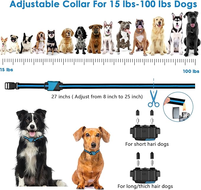 Dog Shock Collar IP67 Waterproof 3 Training