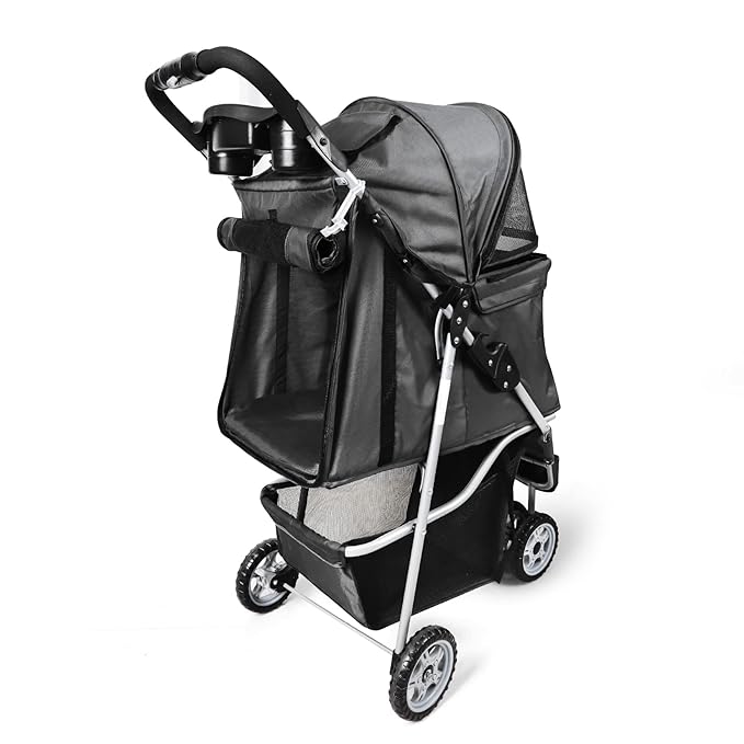 Pet Strollers for Small Medium Dogs & Cats 3-Wheel Dog