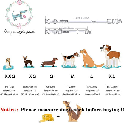 Unique style paws Dog Collar with Bow Tie