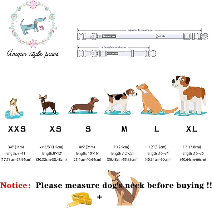 Unique style paws Bowtie Dog Collar Cotton Watermelon Collar Adjustable Summer Collar for Small Medium Large Dogs