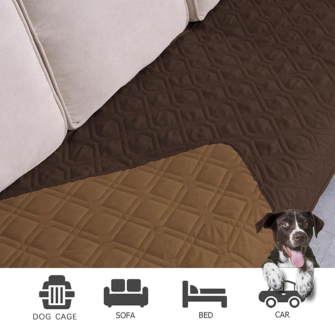 Ameritex Waterproof Dog Bed Cover Pet Blanket for Furniture Bed Couch Sofa Reversible