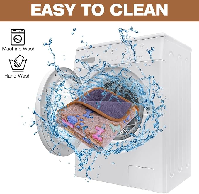 Waterproof Dog Blankets for Small Dogs 1 Pack 3 Washable (Paw-2, L-41 30in)