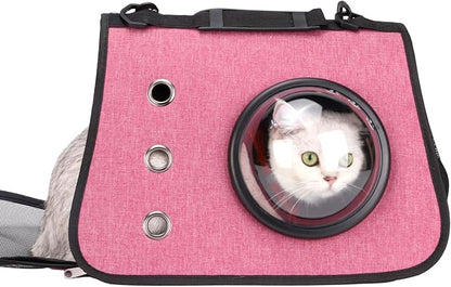 Abraza Cat Dog Carrier Pet Carrier Bag Airline Approved for Small Animals Portable Bag Travel Carrier Home Super Ventilated Design for Travel Hiking Walking Outdoor Use Pink