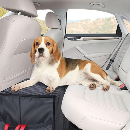 HOME DISTRICT PET Rear Car Seat Gap Filler Back Seat Extender for Dogs with Storage 100 Pounds