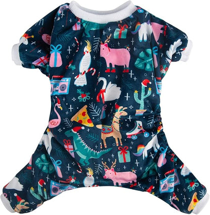 CuteBone Dog Pajamas Christmas Clothes Pjs for Small P108S