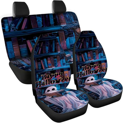Halloween Ghost Car Seat Covers Set Bucket Seat