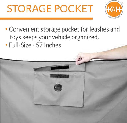 K&H Pet Products Deluxe Car Seat Saver Gray Full Size 57 Inches