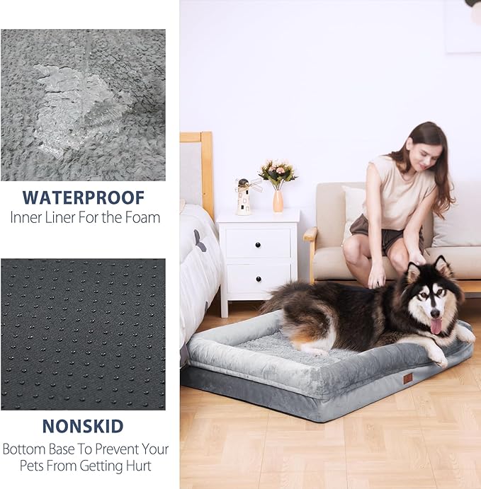 Large Dog Bed Orthopedic Washable: Medium Dog Bed