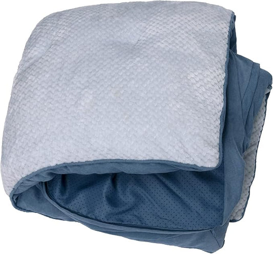 Furhaven Replacement Dog Bed Cover Minky Plush & Suede Pillow Top Mattress