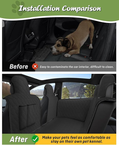 Tesla Model Y Dog Seat Cover for Back Seat 2024 2023 2022 2021 2020,Waterproof Scratch