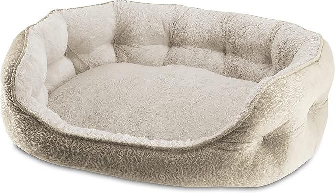 Arlee Cozy Oval Round Cuddler Pet Dog Bed