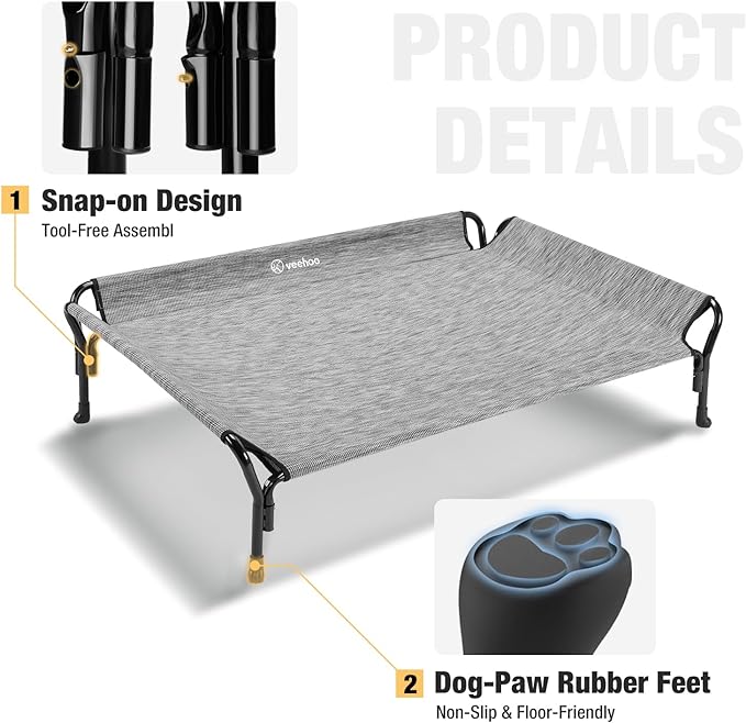 Veehoo Cooling Elevated Dog Bed