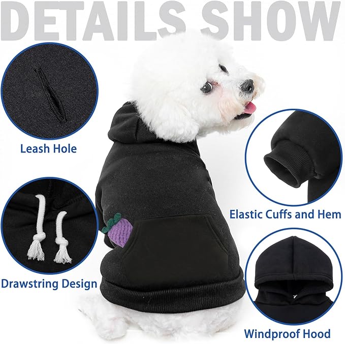 SCENEREAL Dog Hoodie Sweaters for Small Medium Large Size Dogs