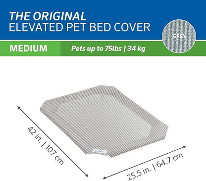 Original Pet Bed Replacement Cover - Grey - Medium (35" x 25.5")