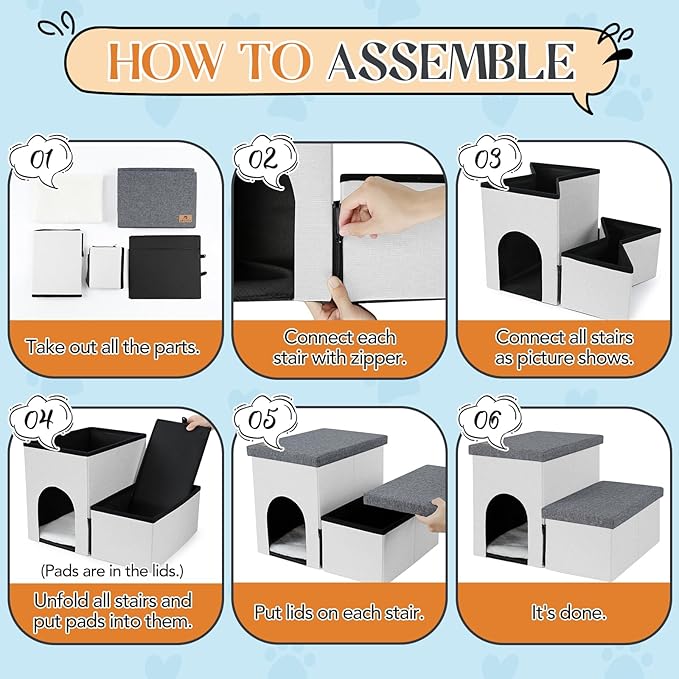 Dog Stairs for Small Dogs 22 in(2