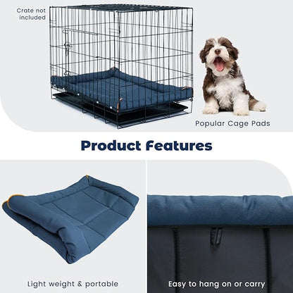 Miguel Oxford 900D Outdoor Waterproof Dog Bed for Metal Dog Crates Water-Resistant All Weather Pet Mat Durable Easy Wipe Clean Travel Indoor Outdoor Puppy Cat Crate Bed 24inch