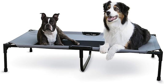 K&H Pet Products Dog Cots Beds for Large Dog- Elevated Outdoor Dog Cot Bed- Raised Dog Hammock Cooling Bed- Washable