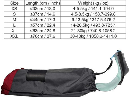 GLOGLOW Dog Drag Bag, Disabled Dog Bag Wheelchair Auxiliary Project for Rear Legs Paralyzed Dog Chest and Limbs (M)