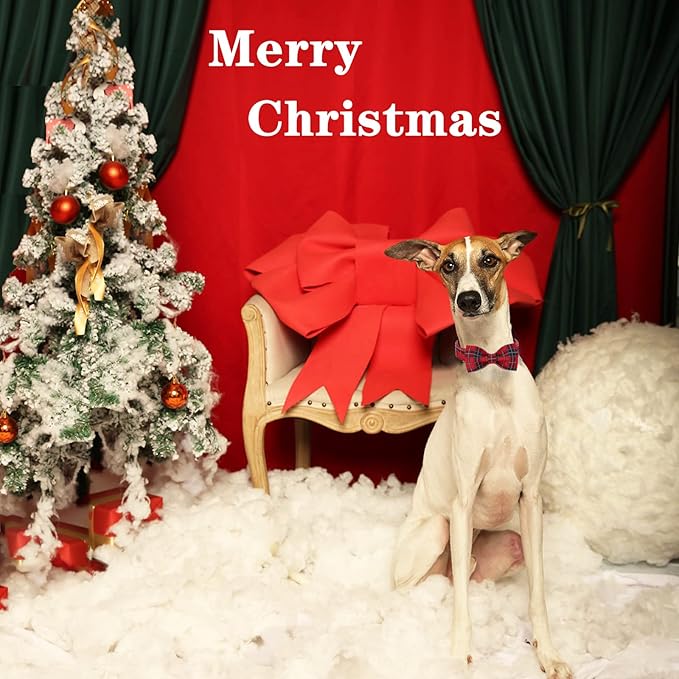 Unique style paws Christmas Dog Collar with Bow