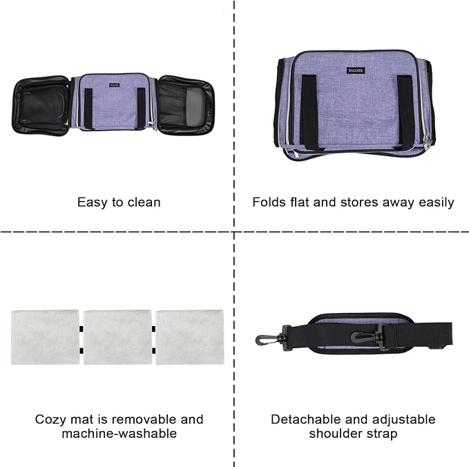 BAGLHER Cat Carrier Bag 5 Sides 3 Sides