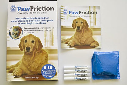 Instant Traction for Senior and Special Needs Dogs; Vet-Developed Paw Grip Kit to Reduce Slipping