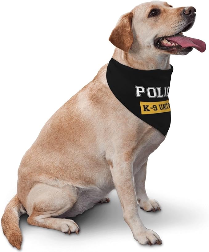 Costume Accessory Set Pet Dog Bandana,Costume Accessory Set Pet,for Halloween Christmas Cosplay Role Play Party (K-9 Unit Police)