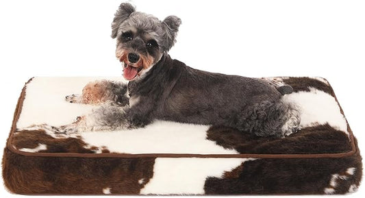 Bedfolks 3" Thick Orthopedic Dog Bed for Medium Dogs