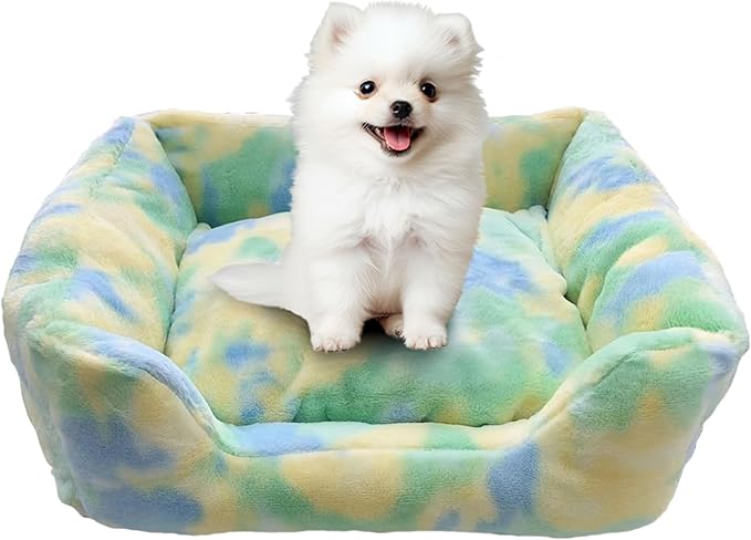Dog Beds for Small Dogs Green,31inch)