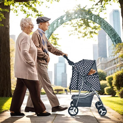 Small Dog Stroller 33lbs (Black