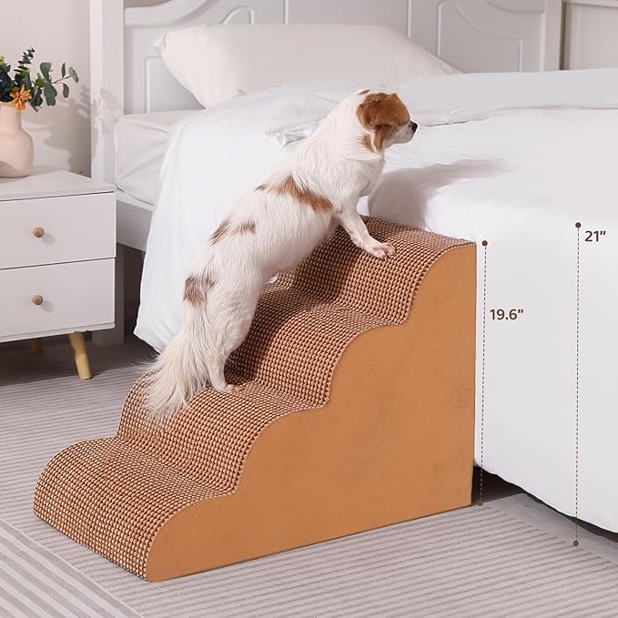 Dog Stairs for High Beds 4-Tier Dog