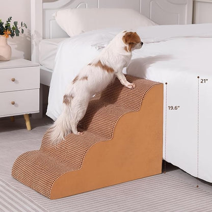 Dog Stairs for High Beds 4-Tier Dog