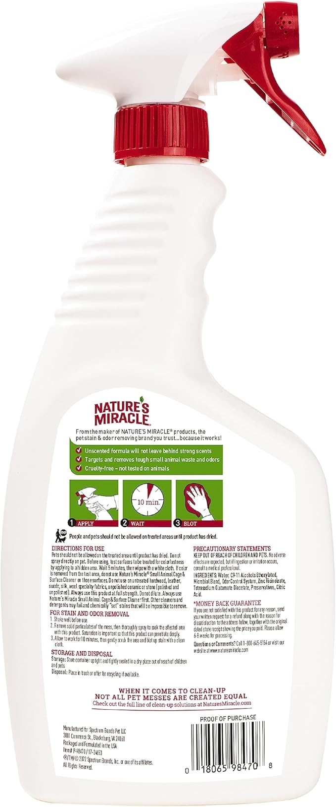 Nature's Miracle Small Animal Cage & Surface Cleaner