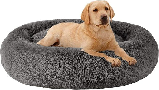 MFOX Calming Dog Bed (L/XL/XXL/XXXL) for Medium and 25/35/55/100lbs