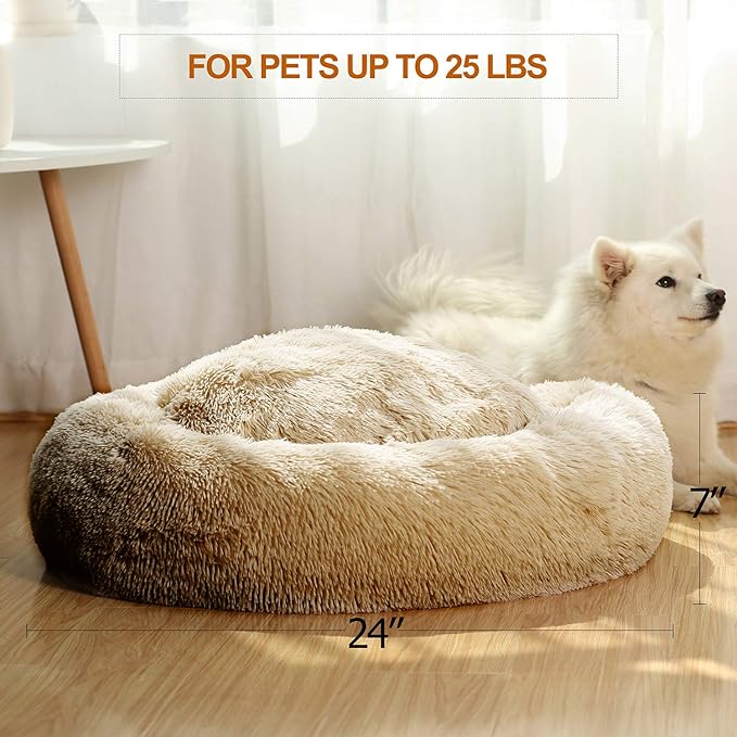 JEMA Calming Dog Beds for Medium Large Dogs 24 Inch