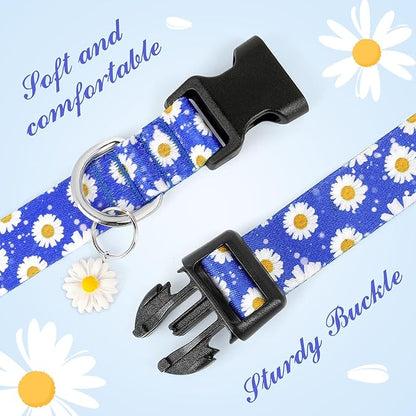 BiPawTi Cute Dog Collars with Flower Floral