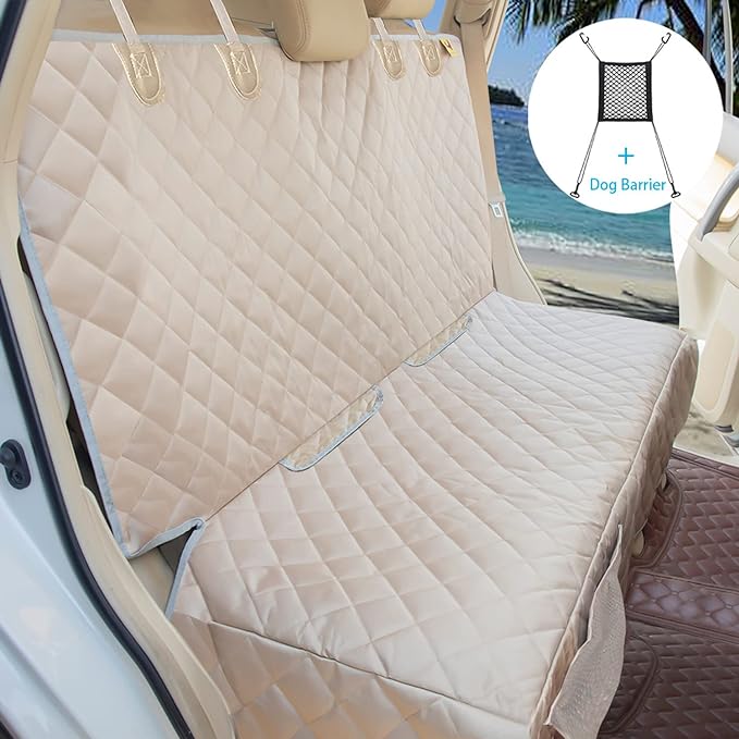 Dog Car Seat Cover for Back Seat Waterproof Backseat Protector
