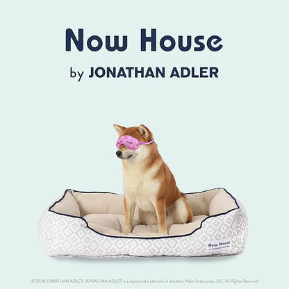 Now House for Pets by Jonathan Adler Grey Diamond Cuddler Dog Bed (FF16410)