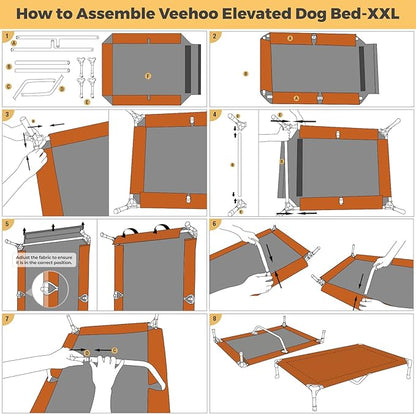 Veehoo Cooling Elevated Dog Bed CWC1803-XXL