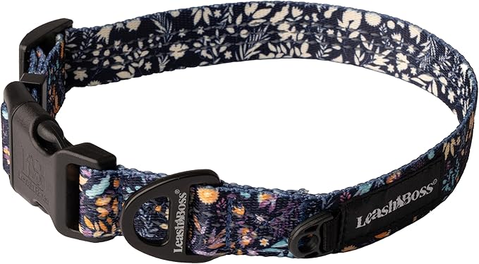 Leashboss Patterned Reflective Dog Collar