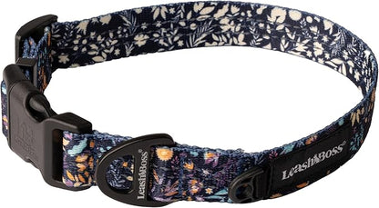 Leashboss Patterned Reflective Dog Collar