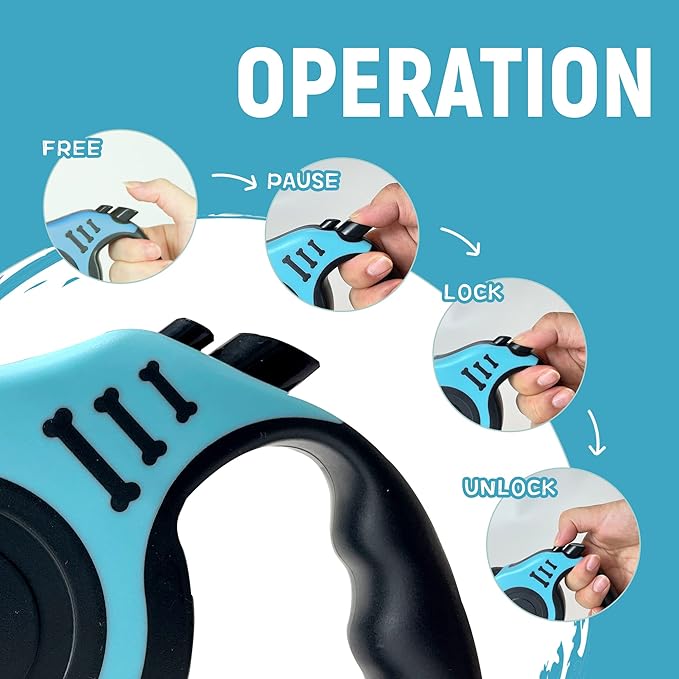 Retractable Dog Leash Automatic Telescopic Tractor Dog Tape 10/16 FT