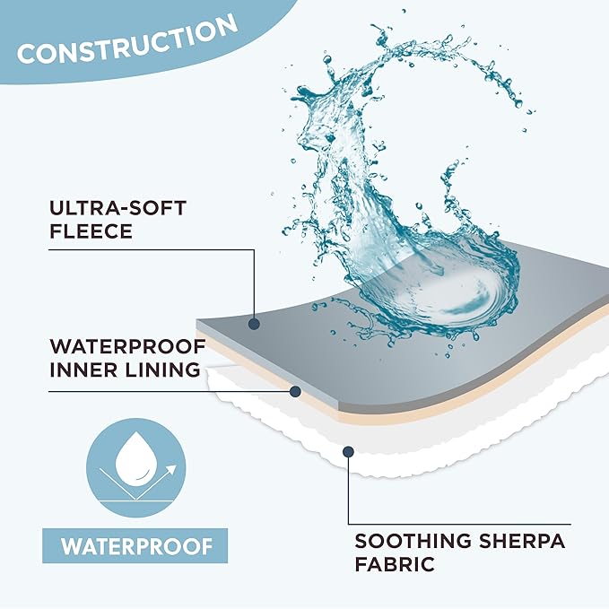 Lesure Waterproof Dog Blanket for Large Dogs 3D Textured