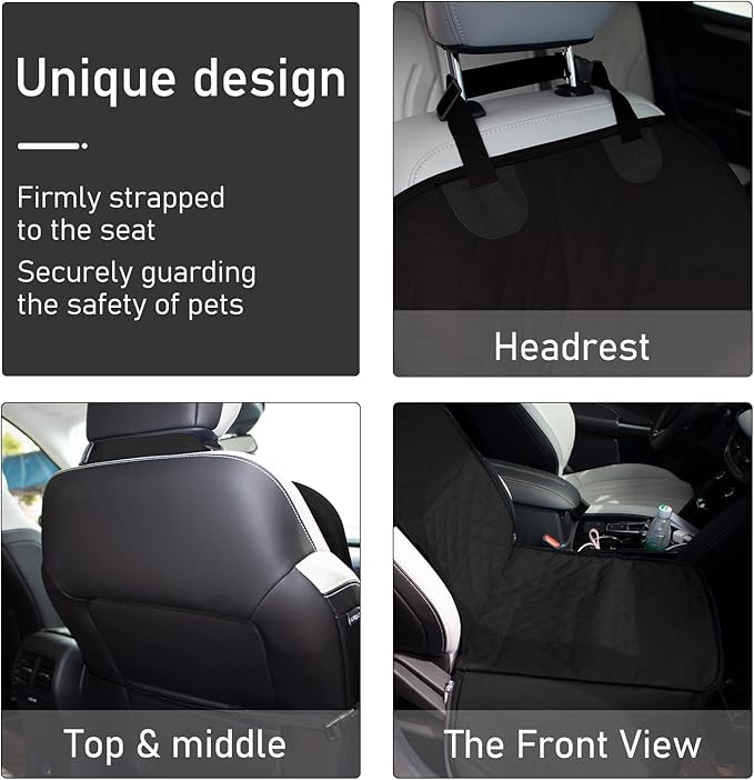 Front Seat Cover for Dogs in Car 2-in-1 Pet FCWLAGU1