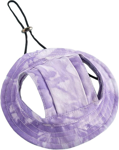 Generic Tie Dye Dog Hat with Ear Hole