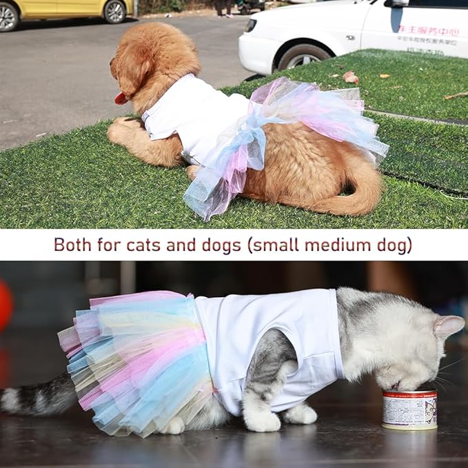 ANIAC White Dog Dress