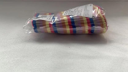 Small Medium Dog Clothes Rainbow Striped Dog Shirts Stretchable Long Sleeve Cat T-Shirt Pet Outfits for Chihuahua Yorkie Teddy (Yellow Edge, X-Large)