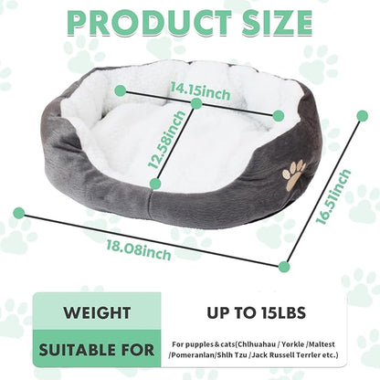 Round Dog Cat Beds Mattress Washable Pads Room